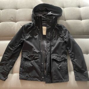 Abercrombie & Fitch Men's Black Raincoat